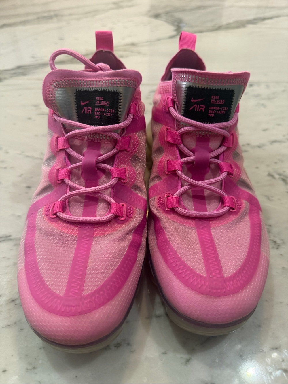 Nike Hot Pink VaporMax Athletic Sneakers